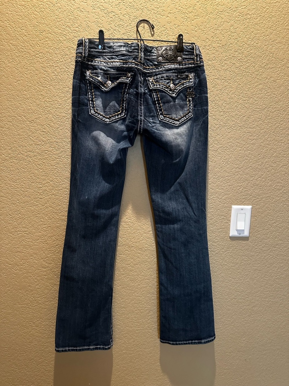 Miss Me Dark Blue Flared Jeans - Picture 4 of 6